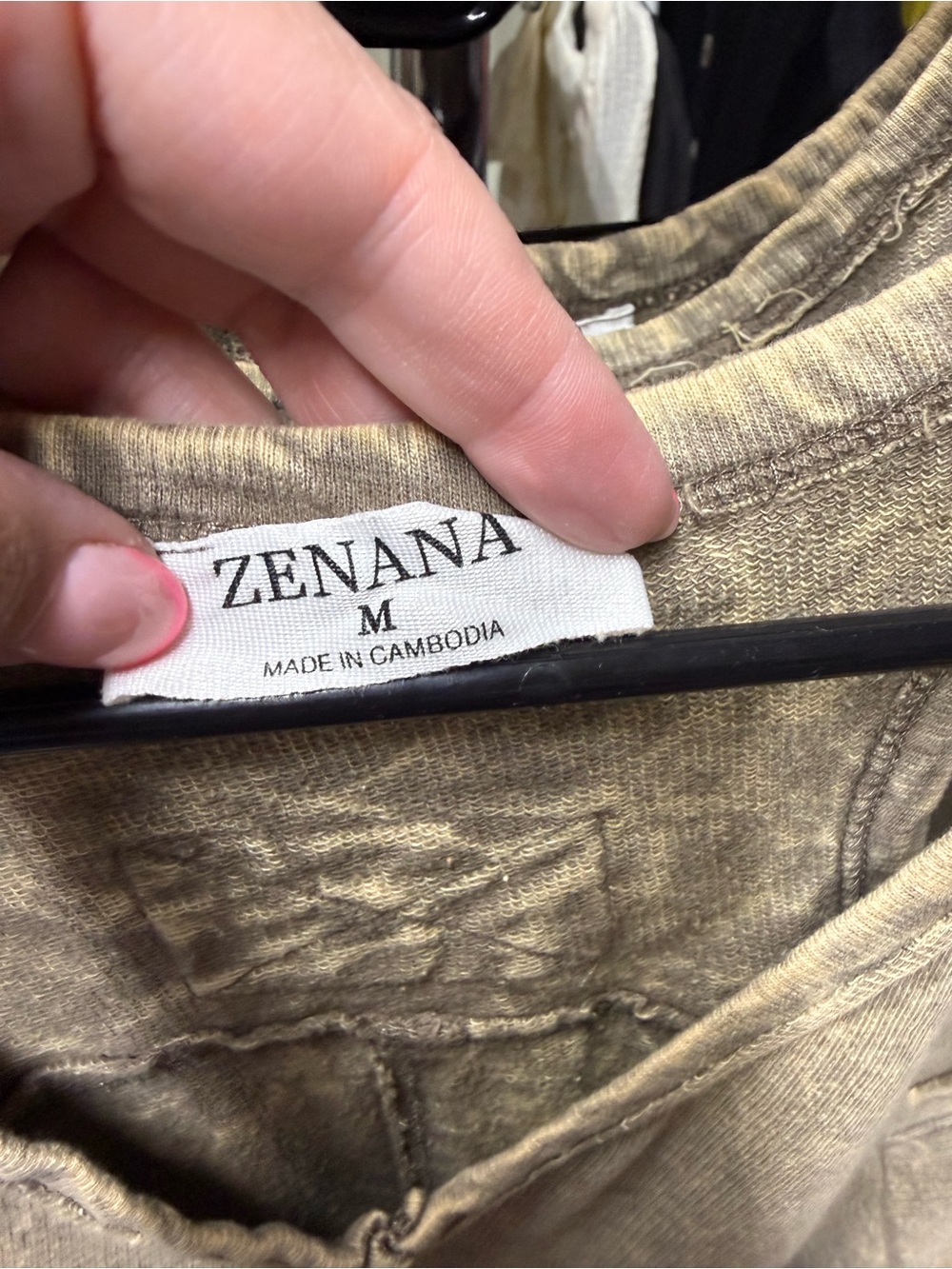 Zenana Outfitters Women's Mineral-Wash V-Neck Tank Top - Picture 4 of 5